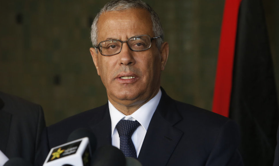 Libyan's Prime Minister Ali Zeidan speaks to the media during a press conference in Rabat, Morocco, Tuesday, Oct. 8, 2013. LibyaÕs prime minister, on a visit to Morocco, has stressed the importance of relations with the U.S. but maintains that Libyans have the right to be tried for crimes at home. (