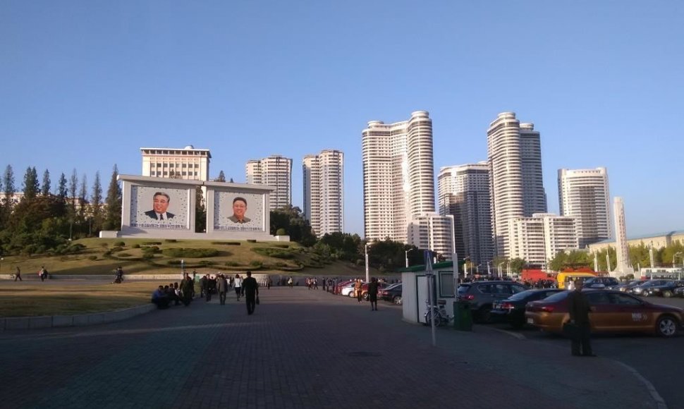 Turistams matomi vaizdai Šiaurės Korėjoje