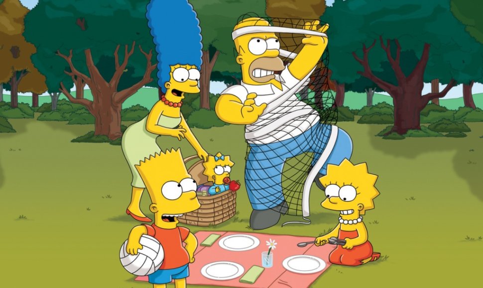 Houmeris Simpsonas su šeima