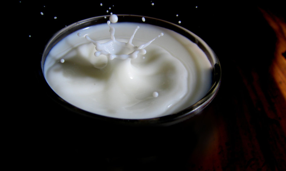 Skaudant skrandžiui negalima gerti pieno