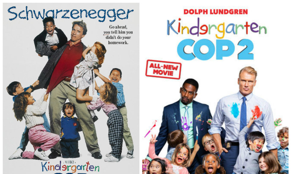 Komedijos „Vaikų darželio policininkas“ tęsinyje Arnoldą Schwarzeneggerį pakeitė Dolphas Lundgrenas