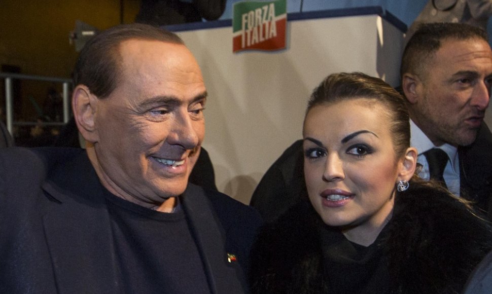 Silvio Berlusconi ir Francesca Pascale