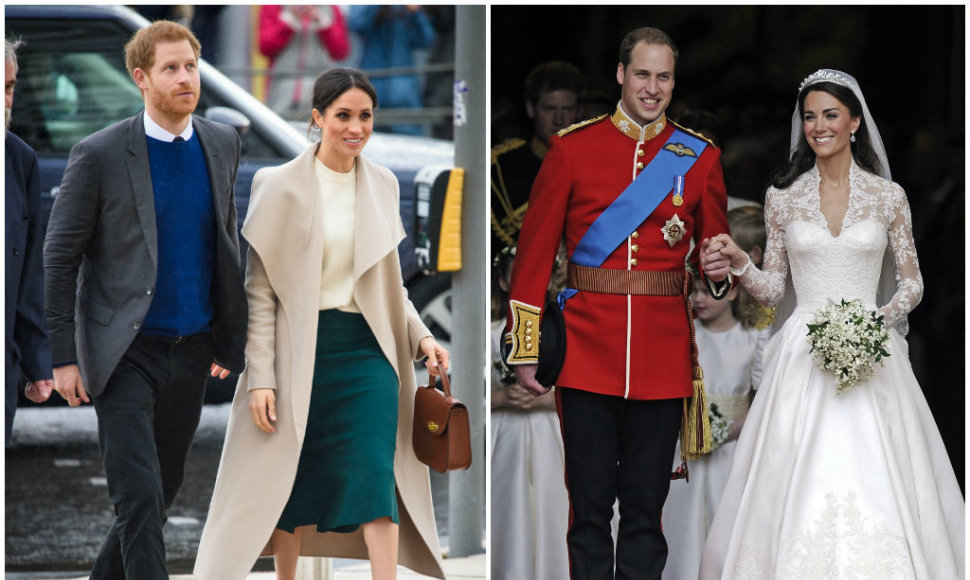 Princas Harry ir Meghan Markle bei princas Williamas ir Kate Middleton
