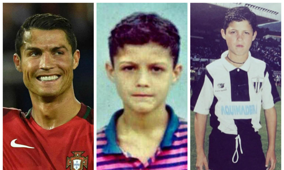 Cristiano Ronaldo dabar ir vaikystėje