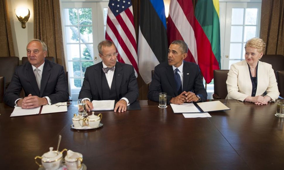Baracko Obamos ir Baltijos šalių vadovų susitikimas
