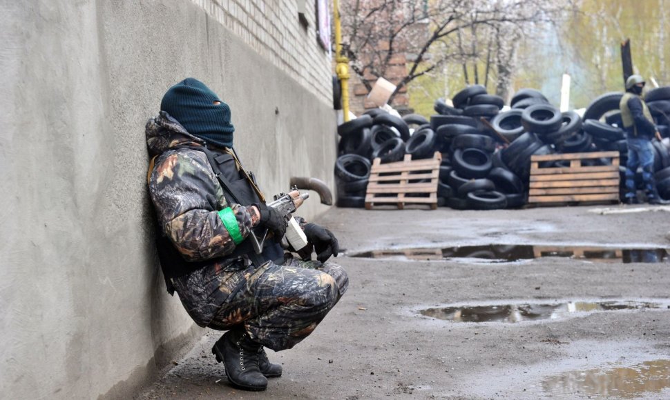 Separatistas netoli barikadų Slovjansko mieste