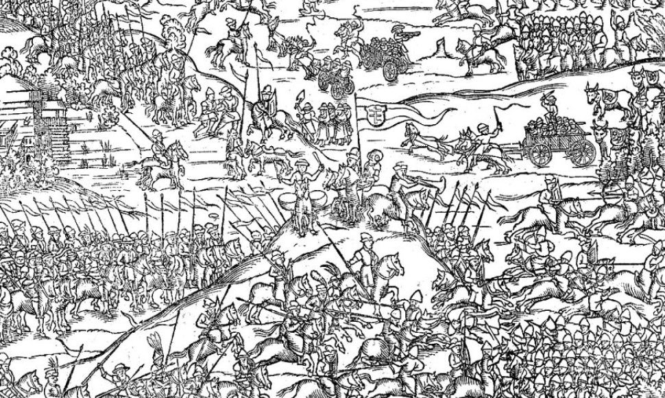 Klecko mūšis (nežinomo autoriaus XVI a. graviūra)
