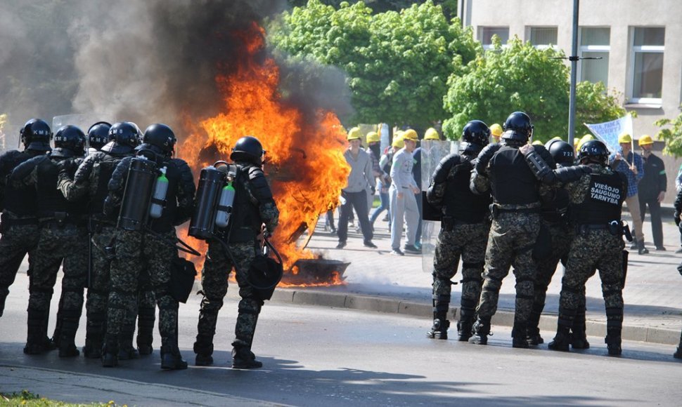 Pratybose „Žaibo kirtis“ – staigūs veiksmai prieš tariamus separatistus 2015 m. gegužės 09 d. 