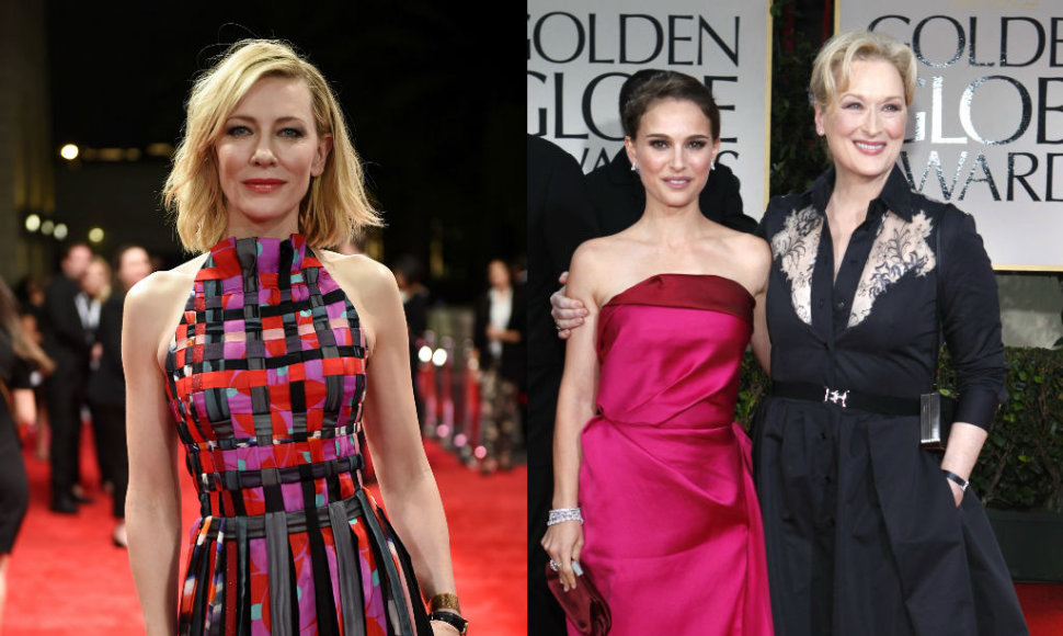 Cate Blanchett, Natalie Portman ir Meryl Streep