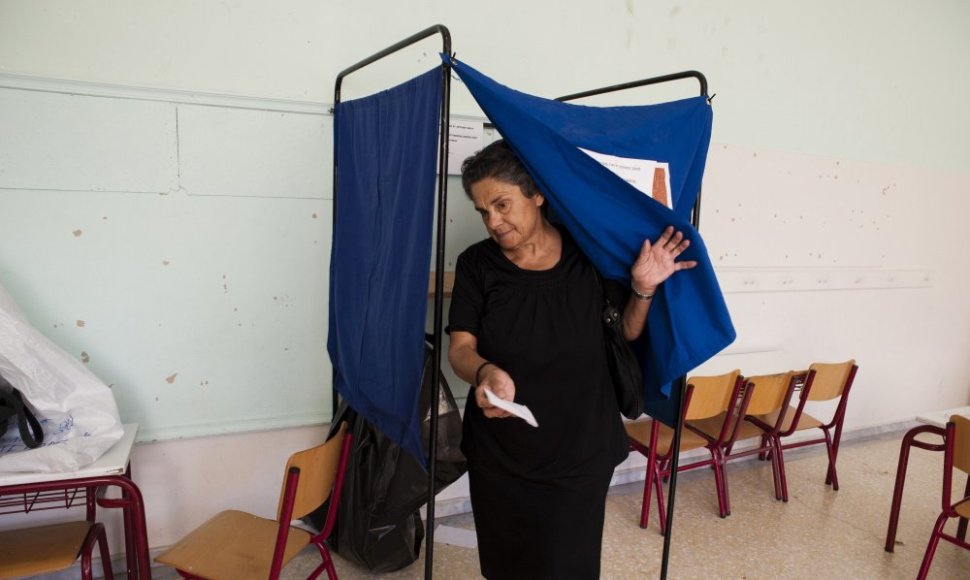 Graikijoje vyksta referendumas