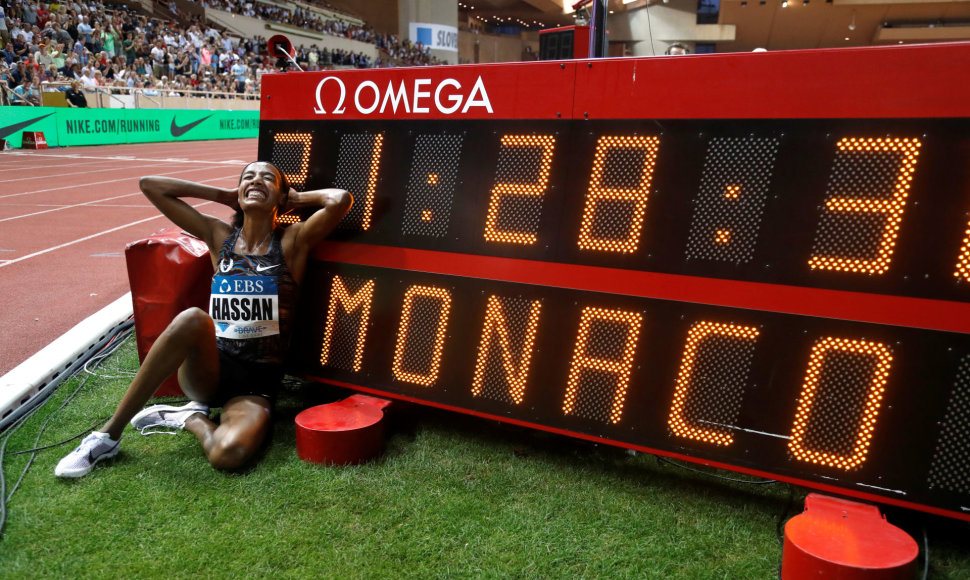 Sifan Hassan pagerino pasaulio rekordą