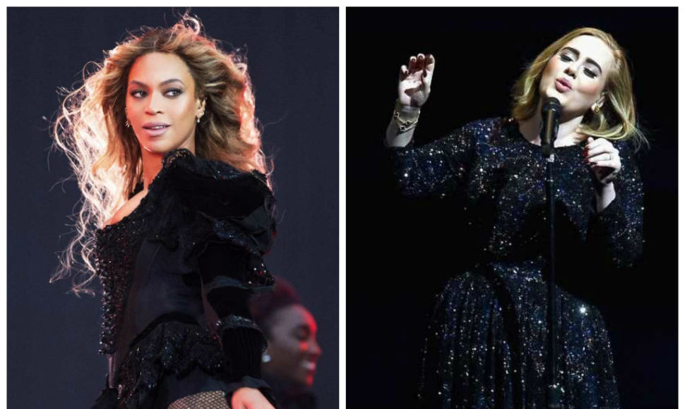 Beyonce ir Adele