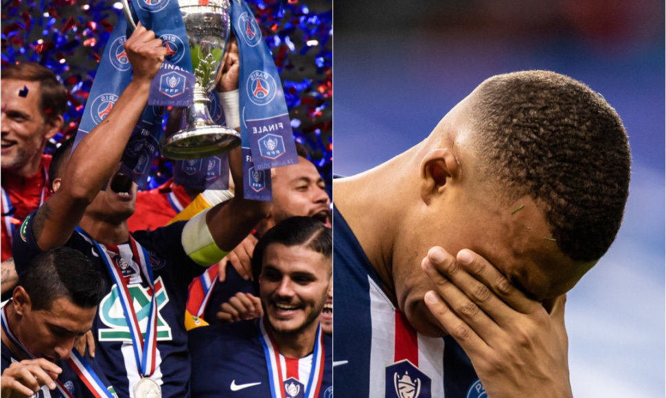 PSG triumfą apkartino K.Mbappe trauma