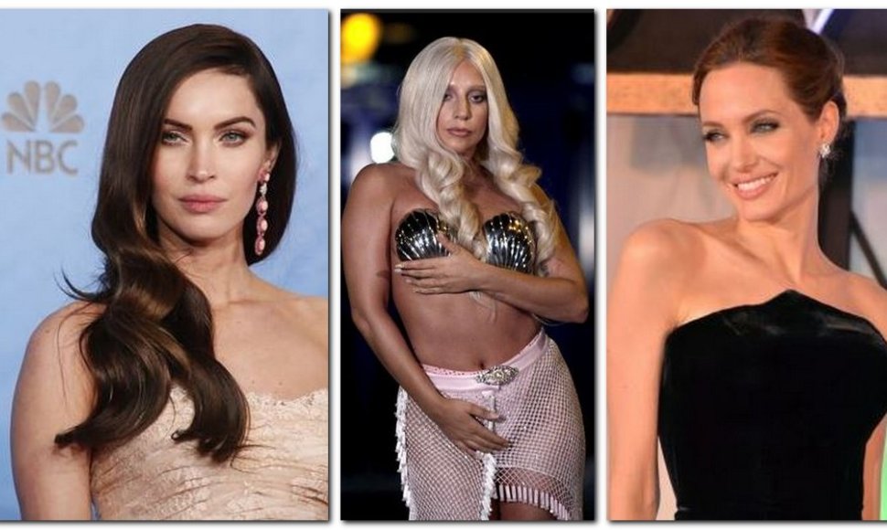 Megan Fox, Lady Gaga, Angelina Jolie