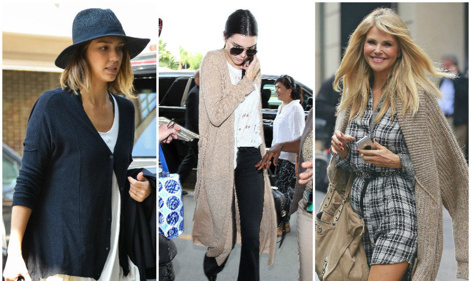 Iš kairės: Jessica Alba, Kendall Jenner ir Christie Brinkley.