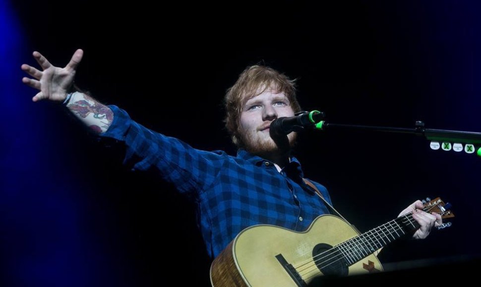 Edas Sheeranas koncertavo Vilniuje