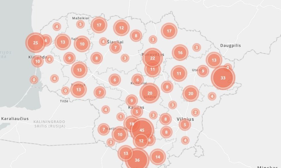 Visa aktualiausia informacija apie daugiabučių renovaciją Lietuvoje – interaktyviame žemėlapyje