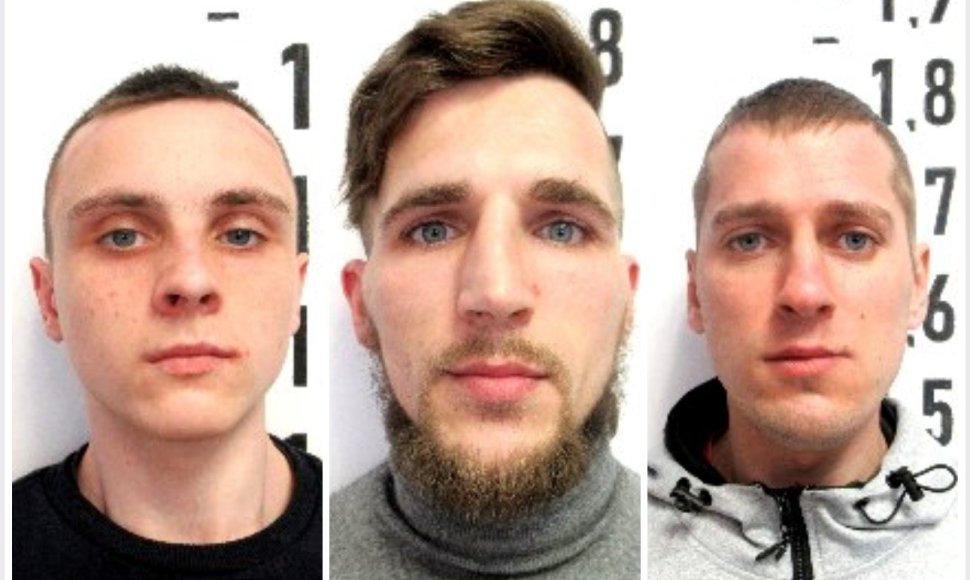 Kalėjimo bėglių trijulė (iš kairės): R.Žukauskas, E.Gandzelis, R.Finočenko