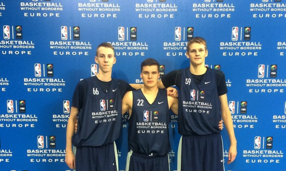 Arnoldas Kulboka, Eimantas Stankevičius, Rokas Gadiliauskas dalyvavo „Basketball Without Borders“ stovykloje