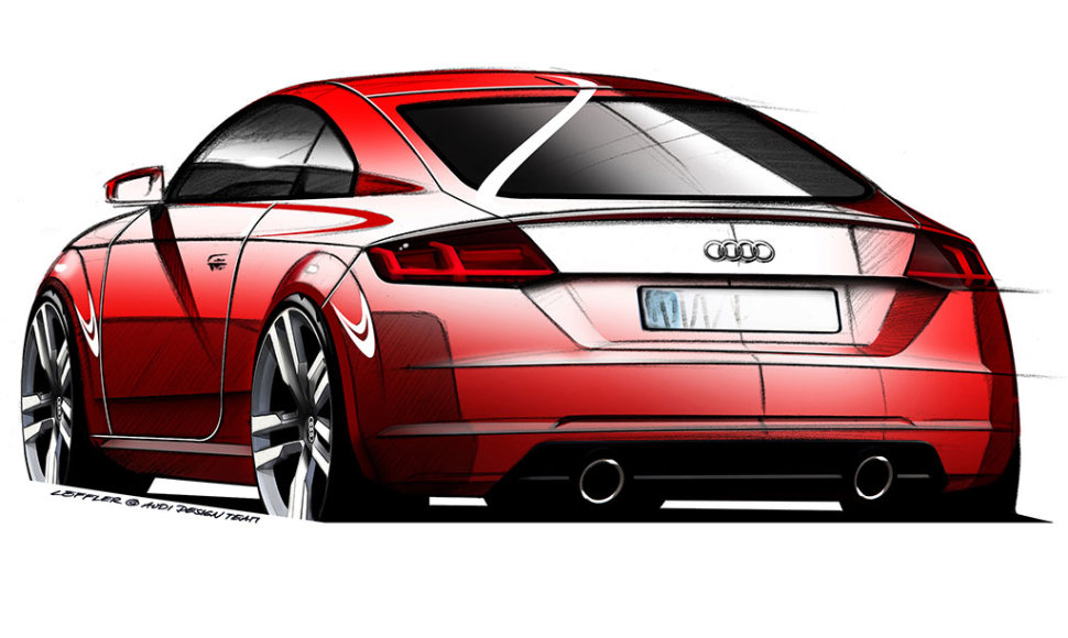 Naujojo „Audi TT“ brėžiniai