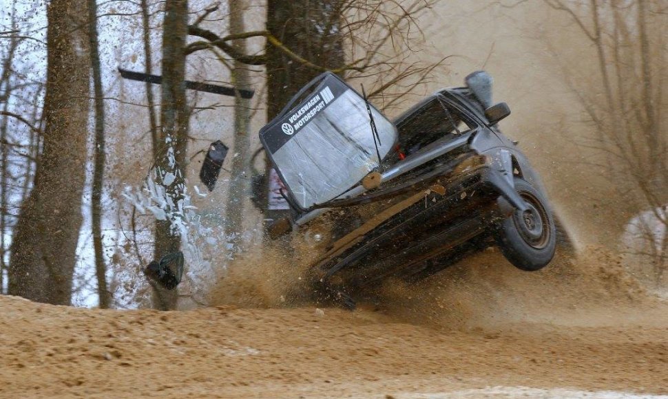 „VW Golf“ kūlvirstis žiemos treke „Aukštaitijos taurė 2016“