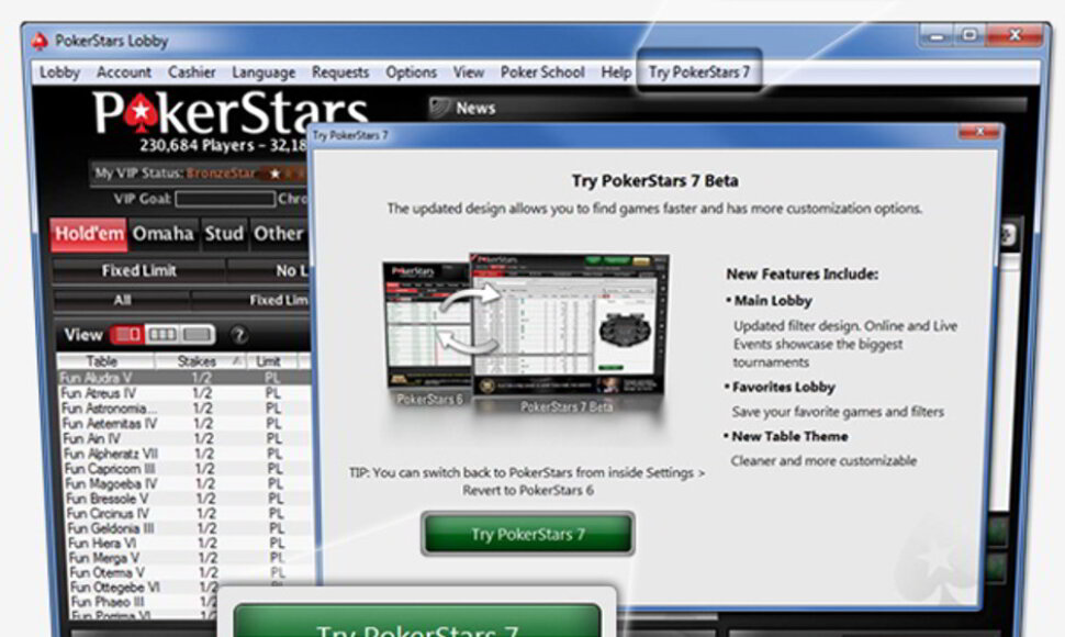 „PokerStars 7“ porgrama