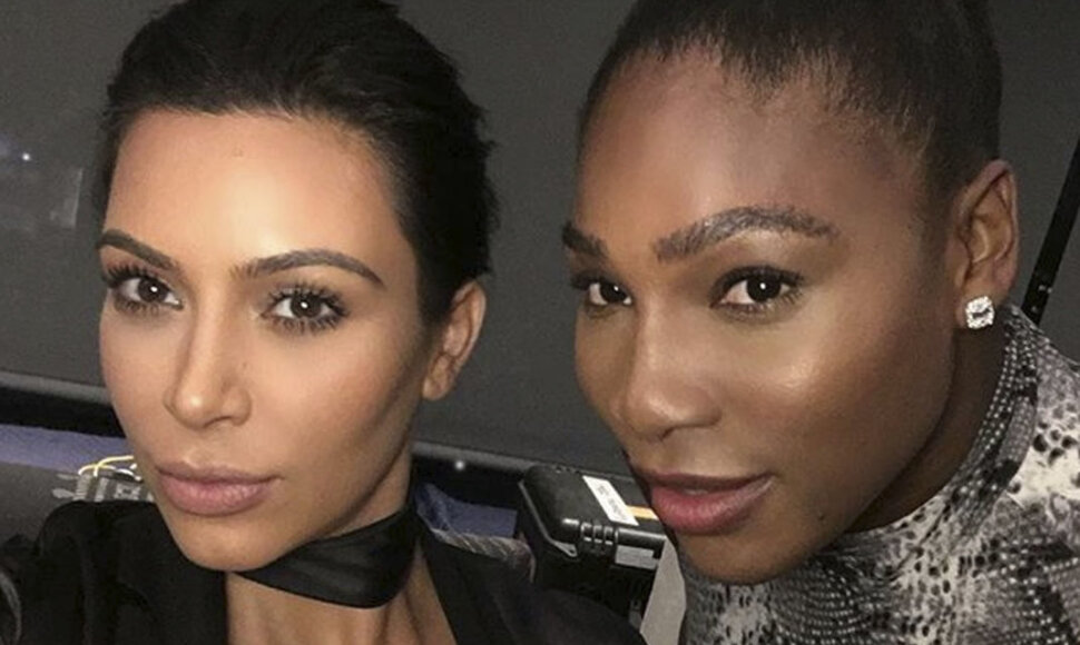 Kim Kardashian ir Serena Williams