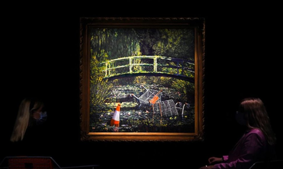 Banksy kūrinys „Parodyk man Monet“ 