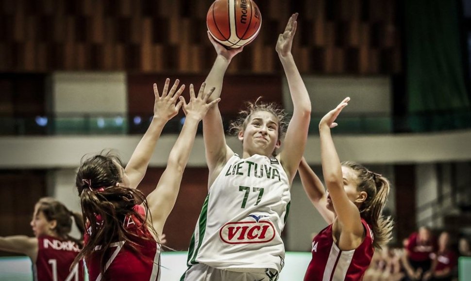 Europos merginų U18 čempionatas: Lietuva – Latvija