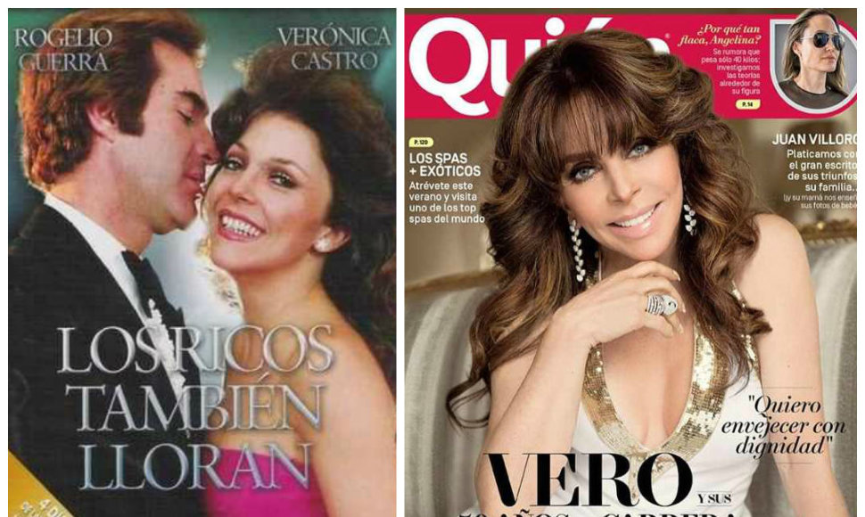 Veronica Castro muilo operoje „Ir turtuoliai verkia“ (1979 m.) ir ant žurnalo viršelio (2016 m.)