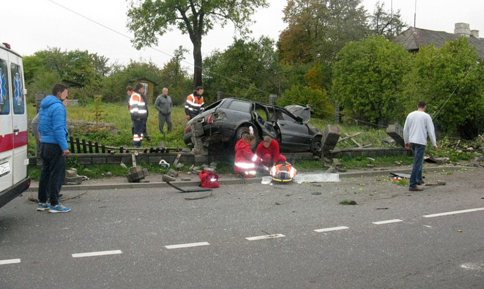 Avarijos vietoje Kėdainių rajone