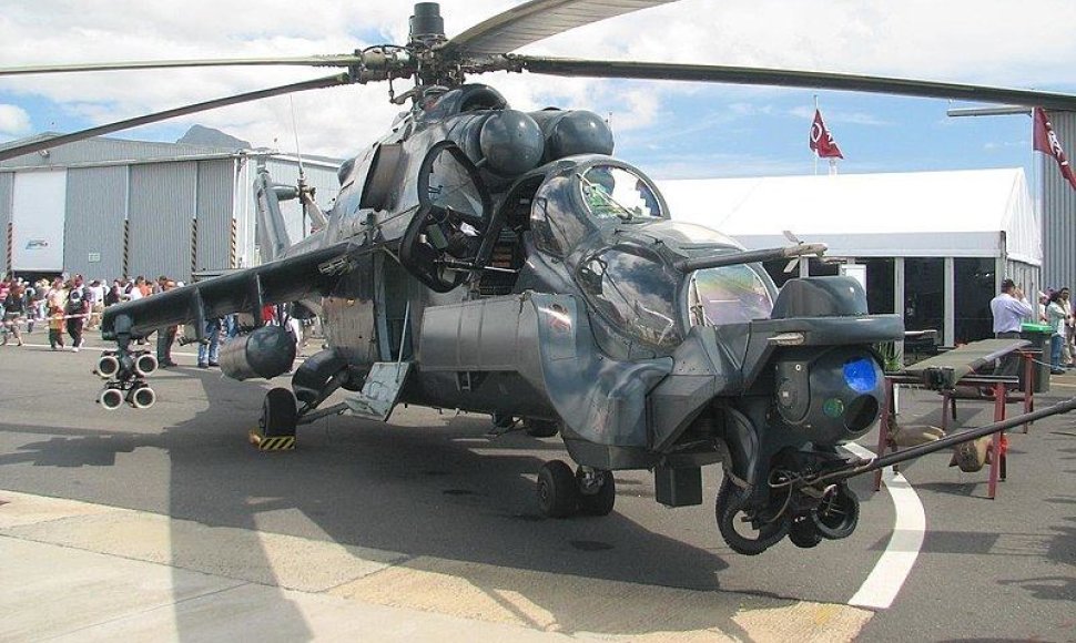 Mi-24, vadinamas skraidančiu tanku