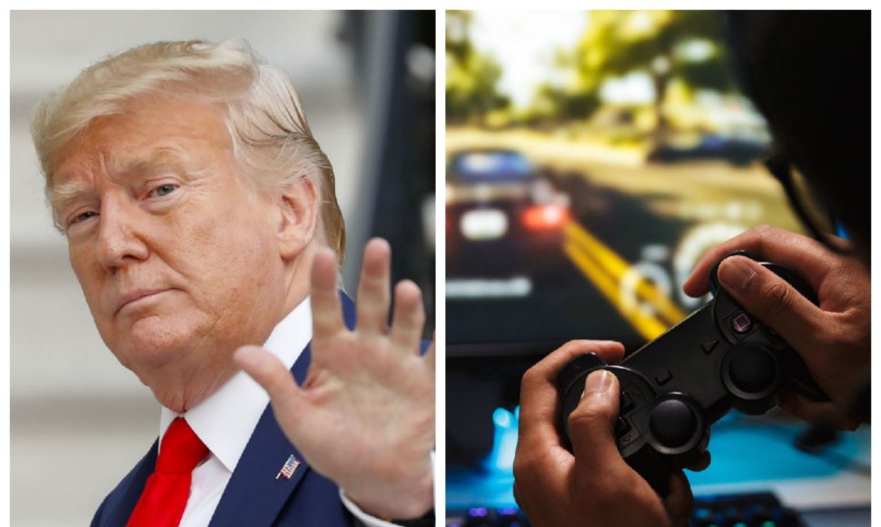 D.Trumpas nuo šiol pažadais jaunus rinkėjus vilios ir žaidimų platformoje  „Twitch“