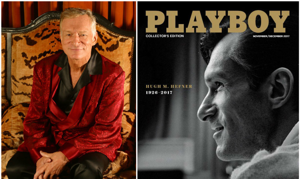 „Playboy“ atsisveikino su Hugh Hefneriu išspausdinęs jo nuotrauką ant viršelio