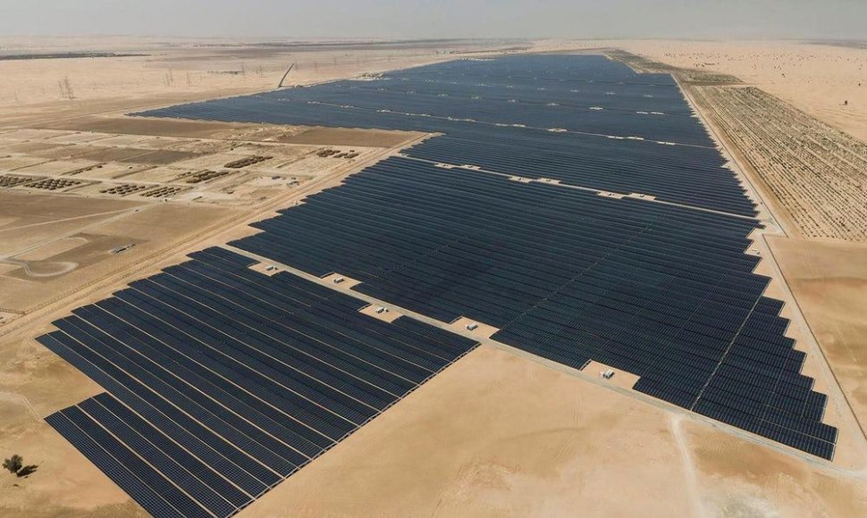 Didžiausias pasaulyje Saulės jėgainių parkas „Noor Abu Dhabi“