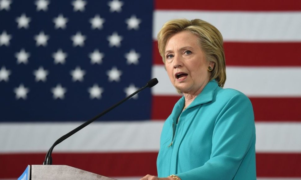 Hillary Clinton gali tapti pirmąją moterimi, tapusia JAV prezidente