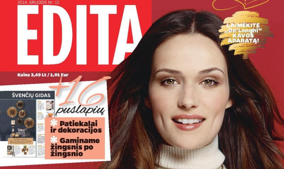 Žurnalo „Edita“ gruodžio mėnesio viršelis