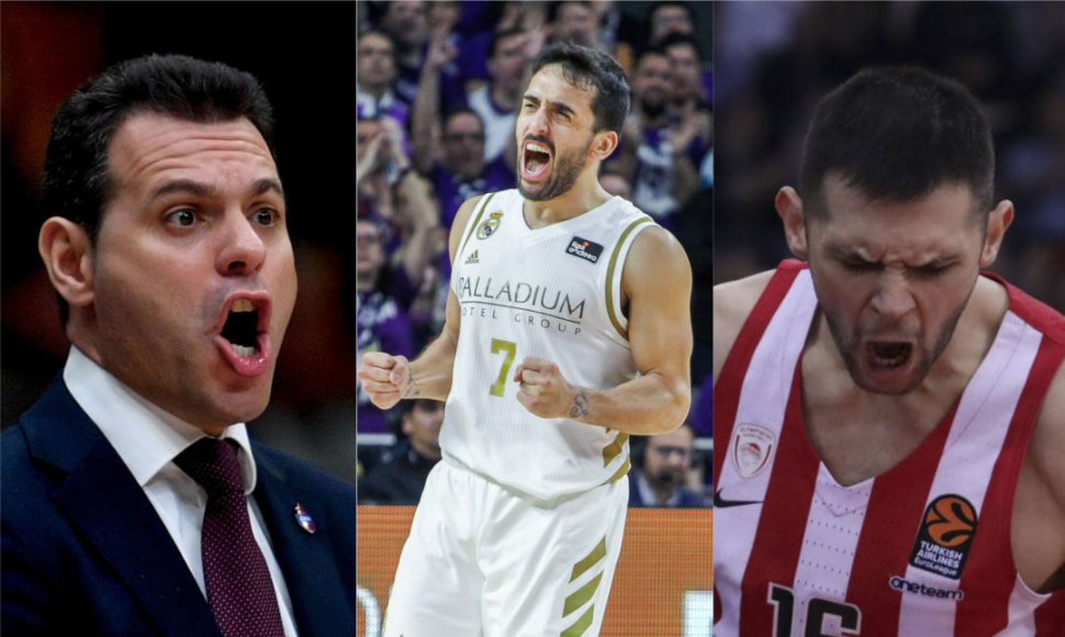 Dimitris Itoudis, Facundo Campazzo ir Kostas Papanikolaou