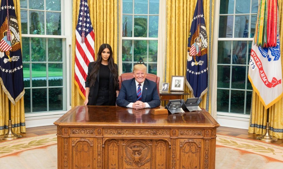 Kim Kardashian ir Donaldas Trumpas
