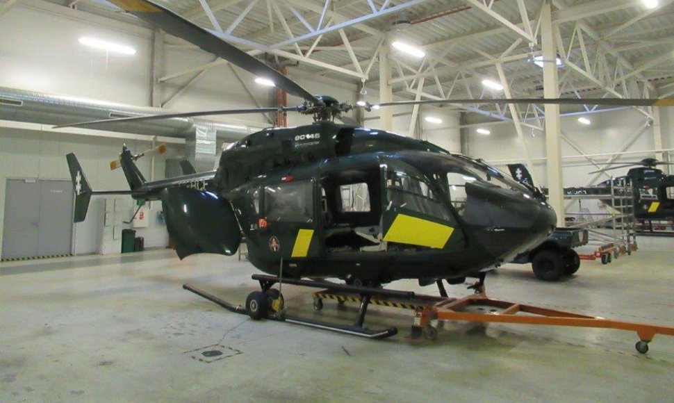 Turto banko aukcione parduodamas buvęs pasieniečių sraigtasparnis