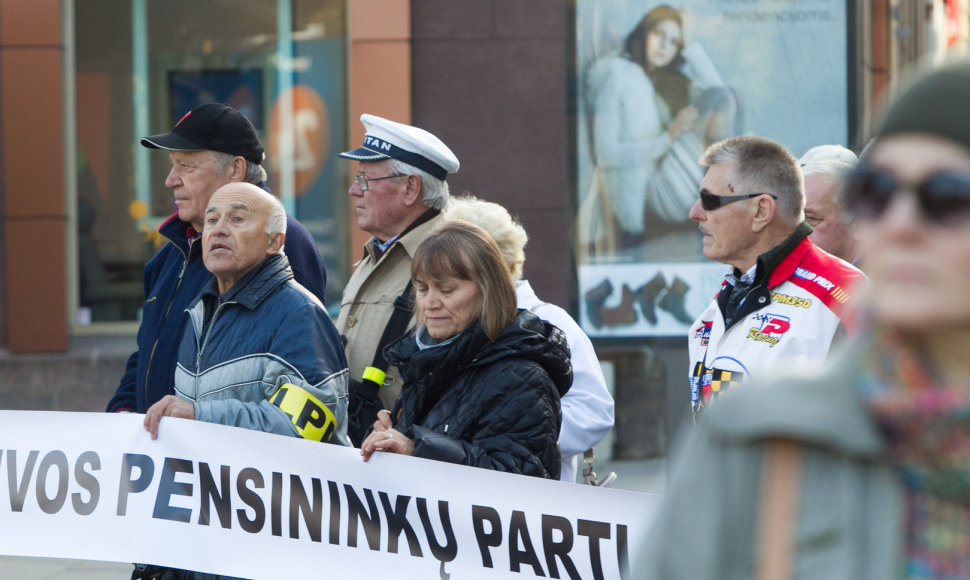 Lietuvos pensininkų partijos mitingas 