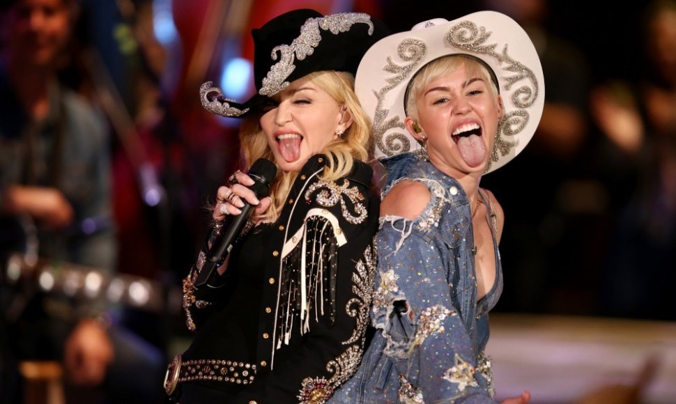 Madonna ir Miley Cyrus