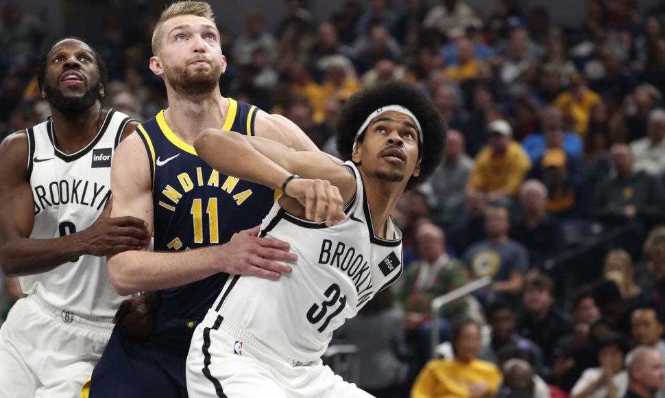 Domantas Sabonis su „Indiana Pacers“ po pratęsimo įveikė „Brooklyn Nets“ komandą. 