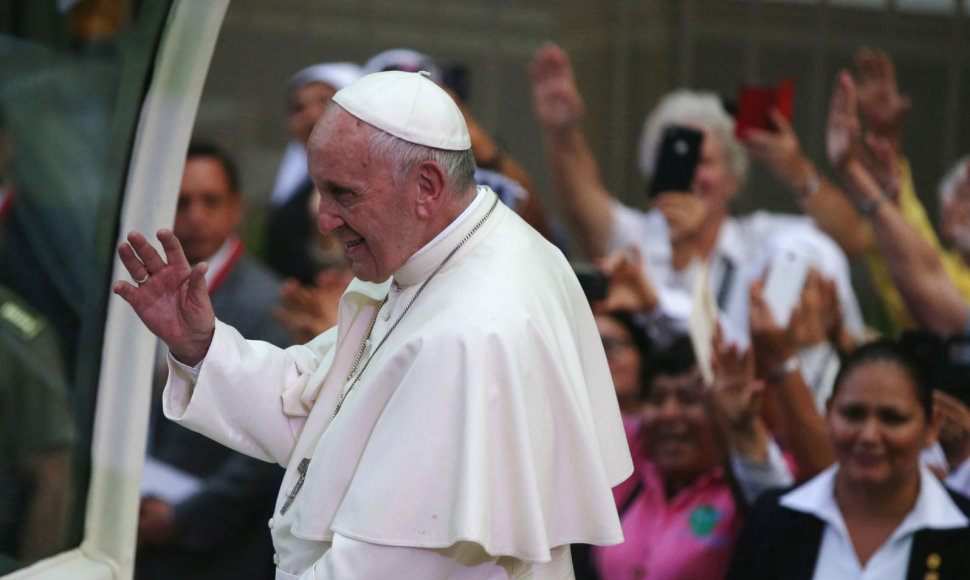 Popiežius Pranciškus atvyko į Peru