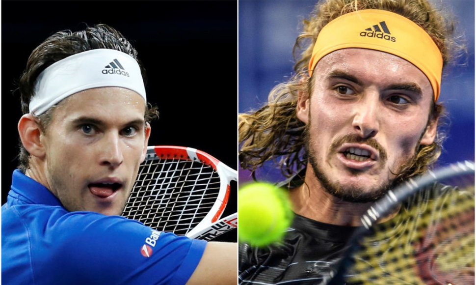 Dominicas Thiemas ir Stefanos Tsitsipas