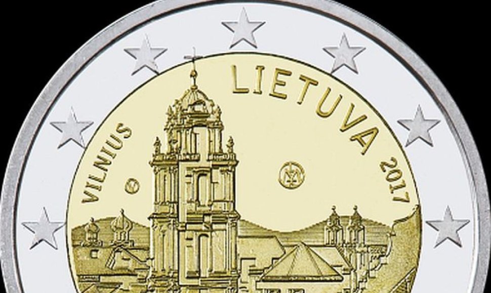 Vilniui skirta dviejų eurų moneta