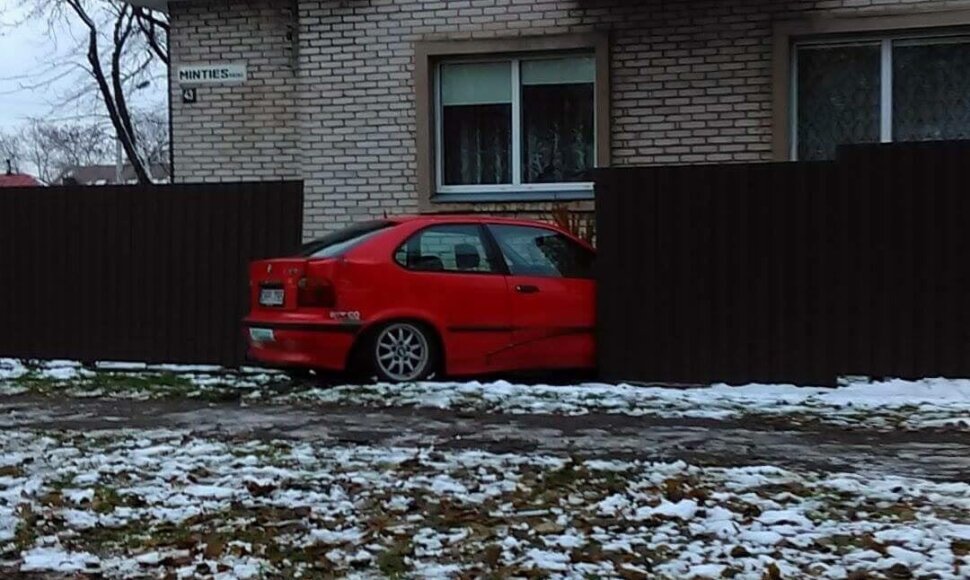 BMW avarija Kaune