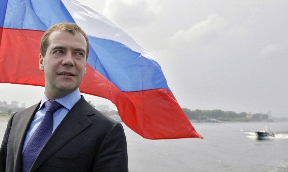 Rusijos premjeras Dmitrijus Medvedevas