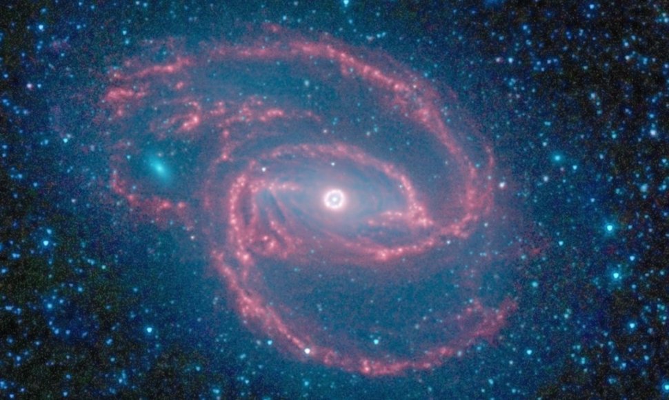 Žvaigždžių ratas susiformavęs aplink juodąją skylę