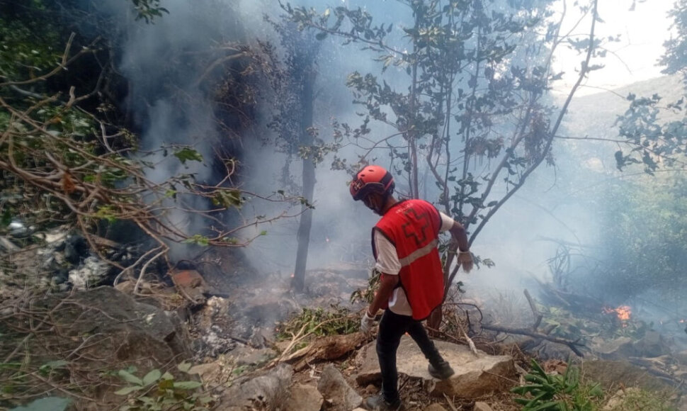 Nelaimės vieta Kenijoje / Kenya Red Cross / via REUTERS